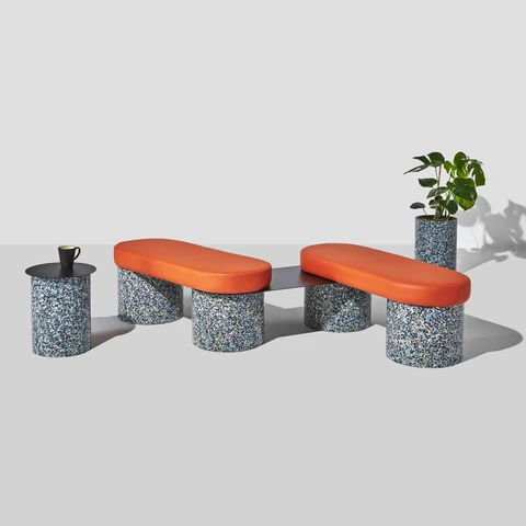 Confetti Bench | 100% Recycled Plastic Indoor/Outdoor Furniture | DesignByThem | GibsonKarlo